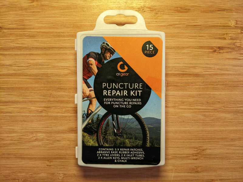 Puncture repair kit for push-bike tyres 
